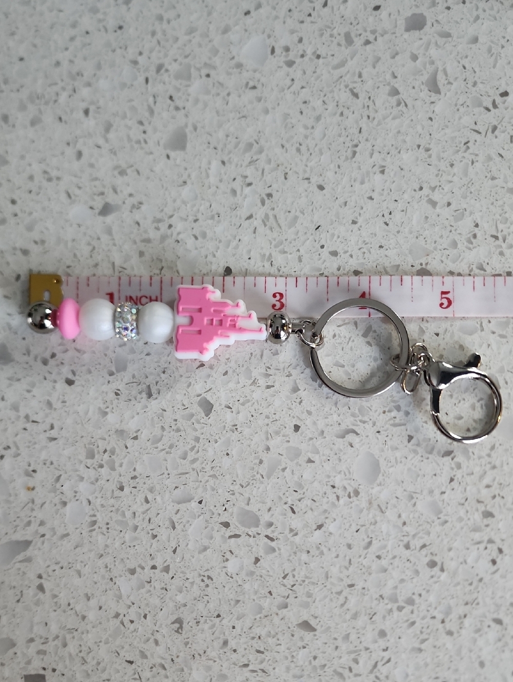 🆕️Pink Castle Decorative  Keychain - Picture 5 of 7